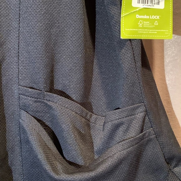 Dansko NWT L scrub top black zipper neck - Picture 5 of 5